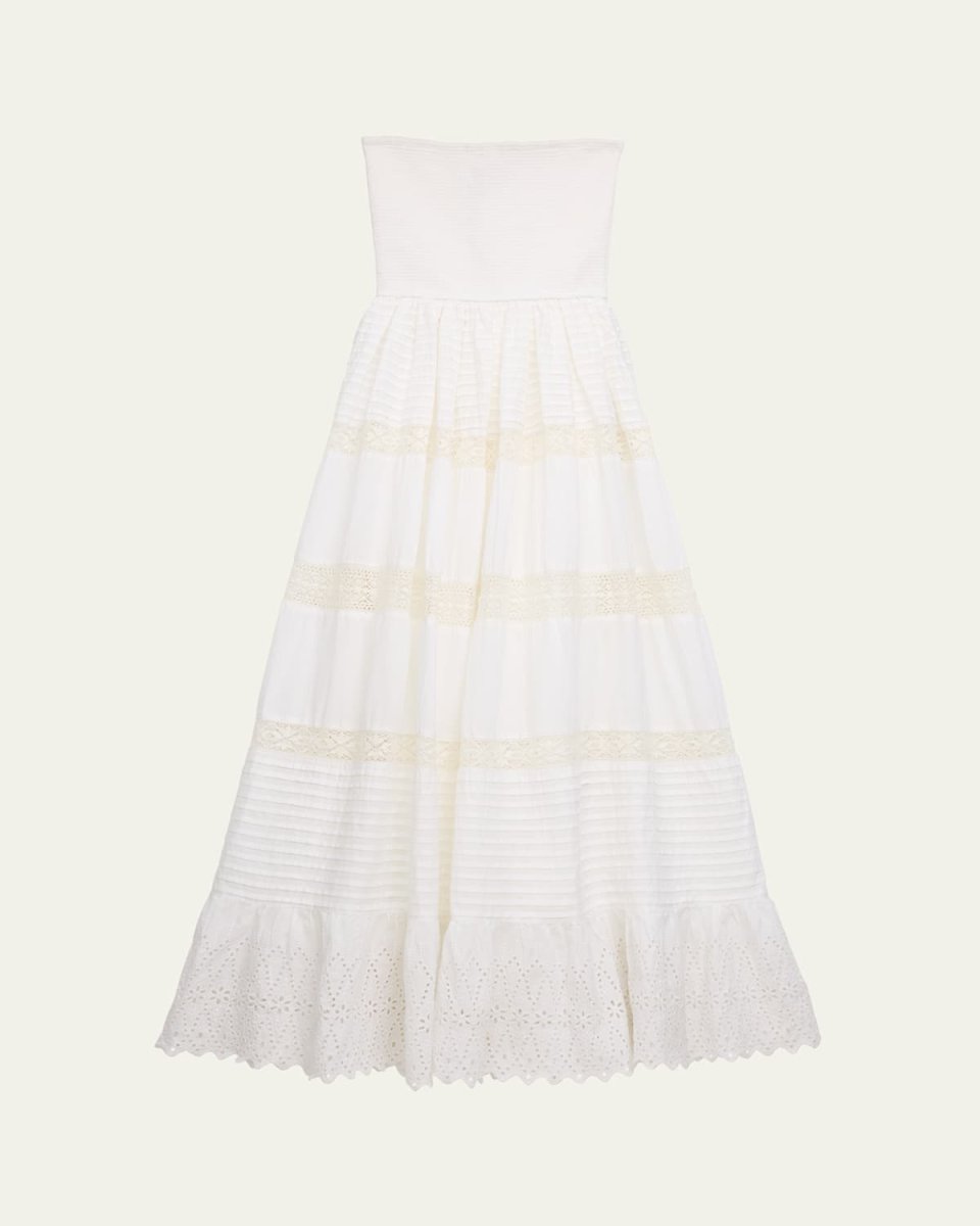 Girl's Reese Tween Lace-Trim Maxi Dress, Size S-XL